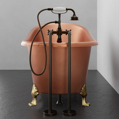 54" Dextara Copper Slipper Clawfoot Tub