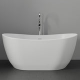 56" Bandon Solid Surface Stone Resin Freestanding Bathtub