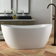 56" Bandon Solid Surface Stone Resin Freestanding Bathtub