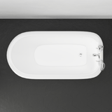 57" Conary Cast Iron Roll-Top Tub with Pedestal