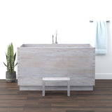59" Dunken Handcrafted Natural Wood Japanese Soaking Tub