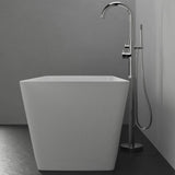 59" Platora Solid Surface Stone Resin Freestanding Bathtub