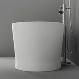 59" Sutherlin Solid Surface Stone Resin Freestanding Bathtub