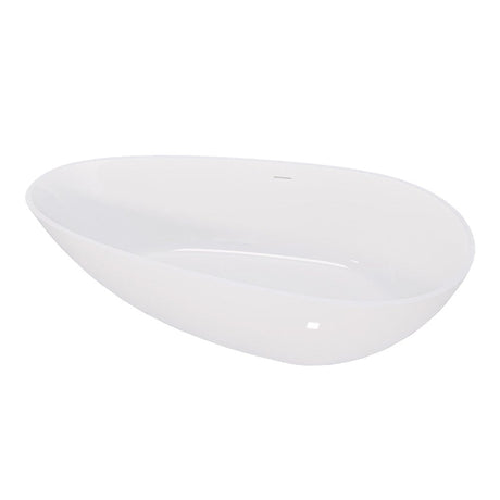 59" Topaz Solid Surface Stone Resin Freestanding Bathtub