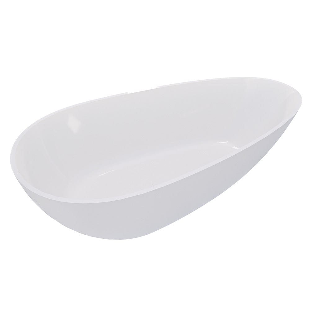 59" Topaz Solid Surface Stone Resin Freestanding Bathtub