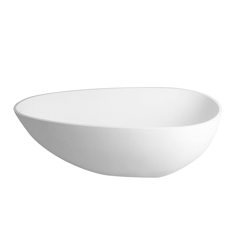 59" Topaz Solid Surface Stone Resin Freestanding Bathtub