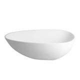 59" Topaz Solid Surface Stone Resin Freestanding Bathtub