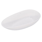 59" Topaz Solid Surface Stone Resin Freestanding Bathtub