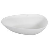 59" Topaz Solid Surface Stone Resin Freestanding Bathtub