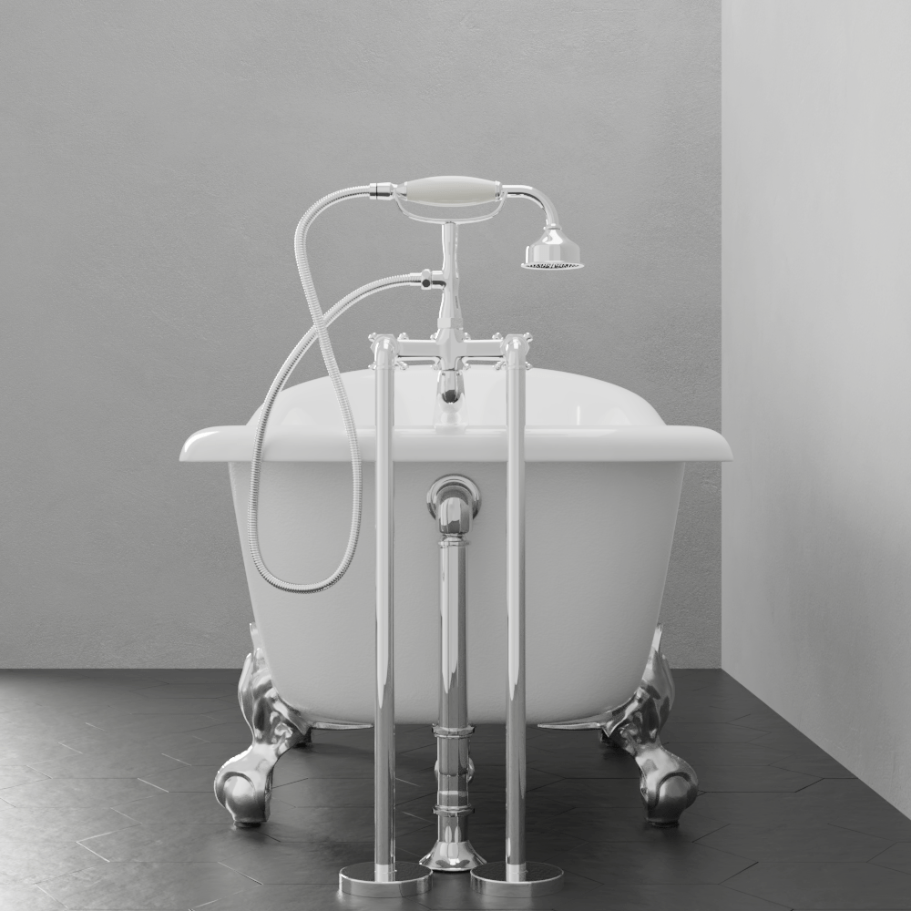 60" Ambassador Acrylic Slipper Clawfoot Tub