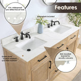 60" Catalpa Single Bathroom Vanity - Weathered Fir