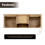 60" Catalpa Single Bathroom Vanity - Weathered Fir