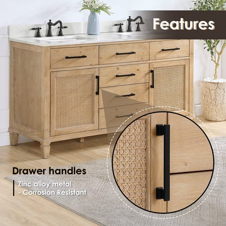 60" Catalpa Single Bathroom Vanity - Weathered Fir