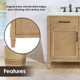 60" Catalpa Single Bathroom Vanity - Weathered Fir
