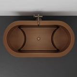 60" Feltz Double Walled Hammered Copper Japanese Soaking Tub