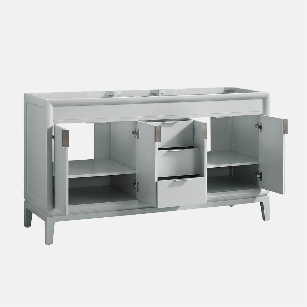 60" Heppener Double Vanity for Rectangular Undermount Sinks