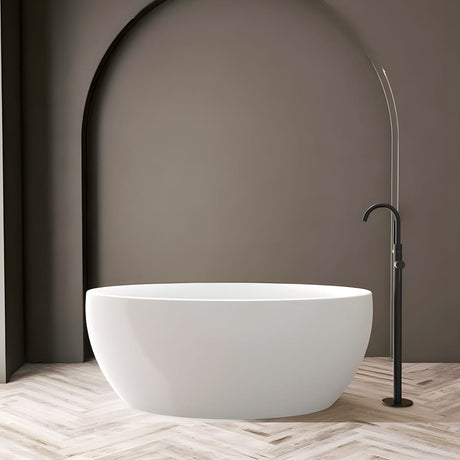 60" Holmes Extra Wide Acrylic Freestanding Tub With Insulation