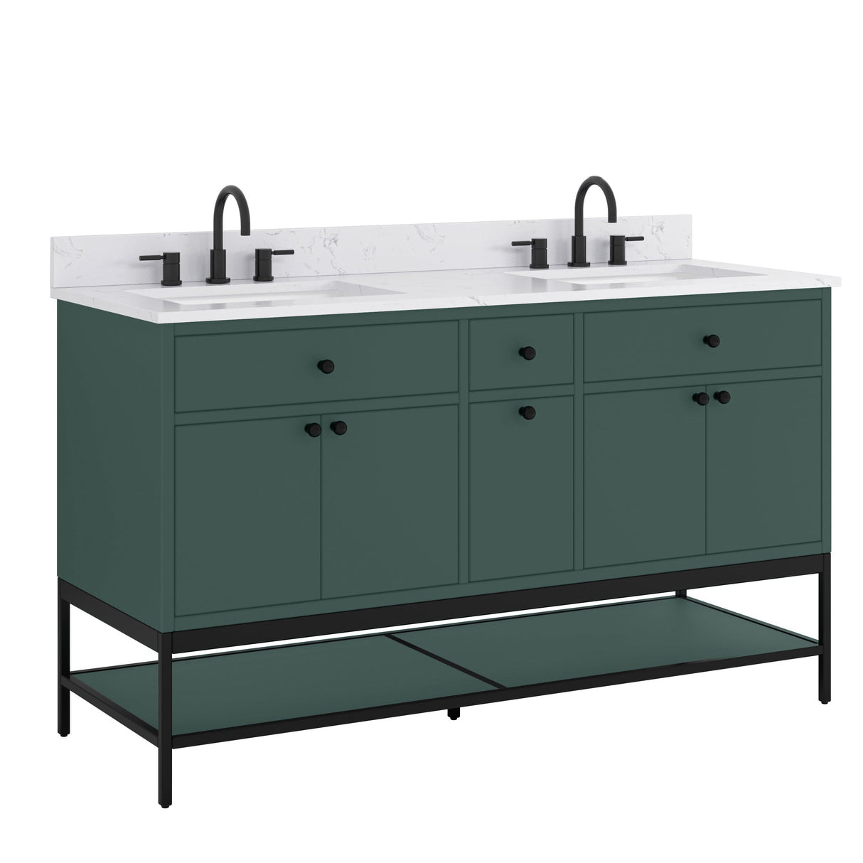 60" Mallory Vanity for Recatangular Undermount Sink