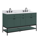 60" Mallory Vanity for Recatangular Undermount Sink