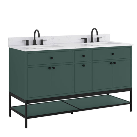 60" Mallory Vanity for Recatangular Undermount Sink