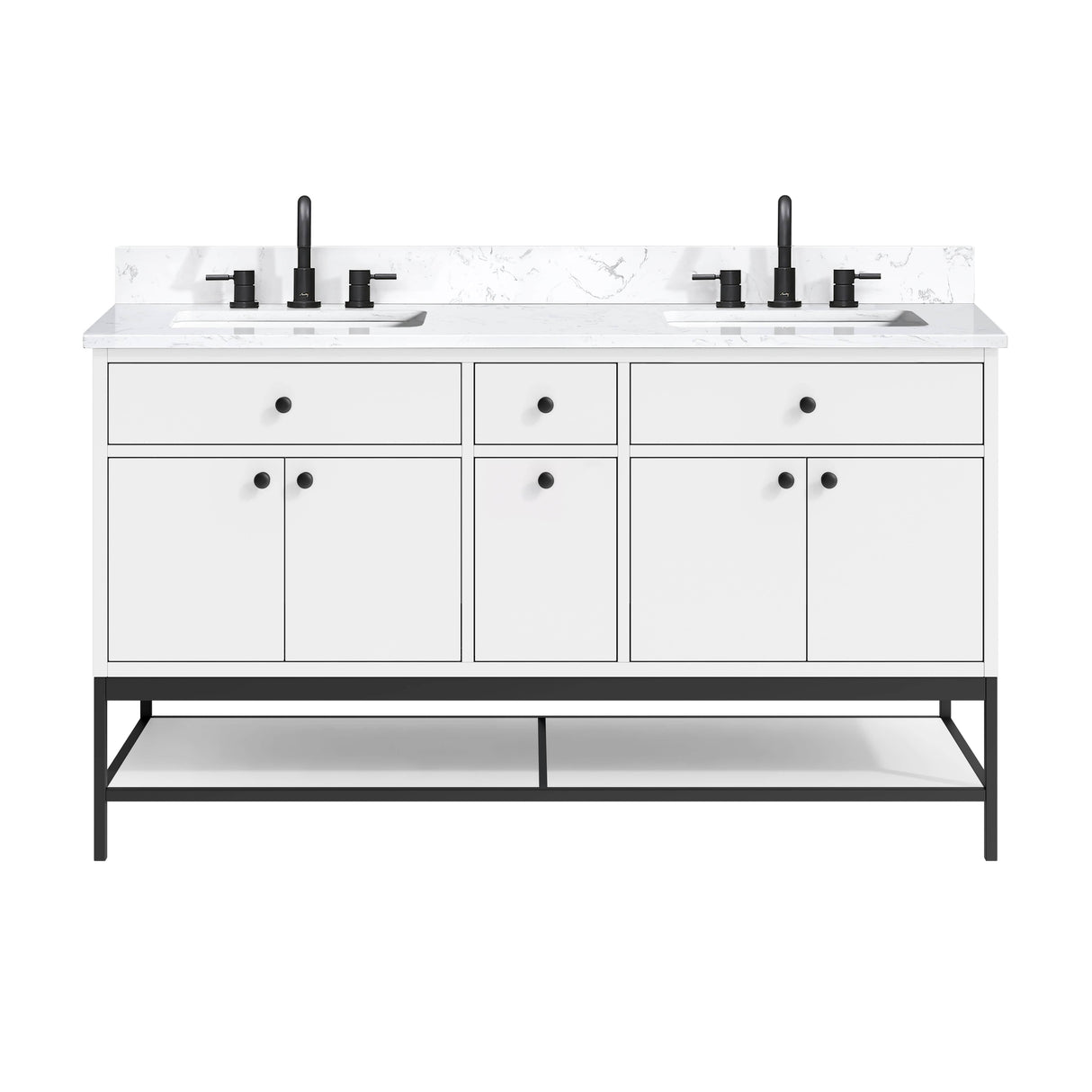 60" Mallory Vanity for Recatangular Undermount Sink
