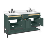 60" Mallory Vanity for Recatangular Undermount Sink
