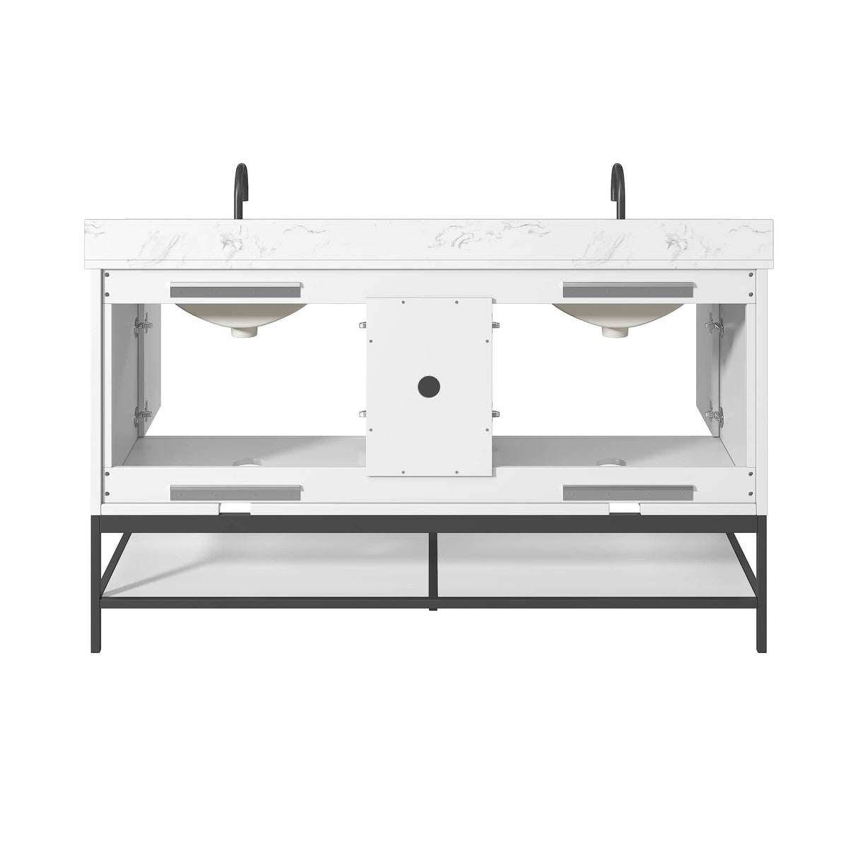 60" Mallory Vanity for Recatangular Undermount Sink
