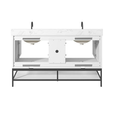 60" Mallory Vanity for Recatangular Undermount Sink