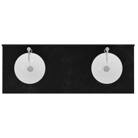 60" Mission Unfinished Red Oak Double Vanity for Vessel Sinks - 34" Height