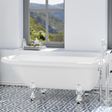 60" Regent Acrylic Roll-Top Clawfoot Tub