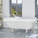 60" Regent Acrylic Roll-Top Clawfoot Tub