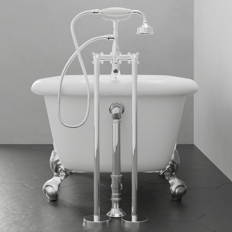 60" Regent Acrylic Roll-Top Clawfoot Tub