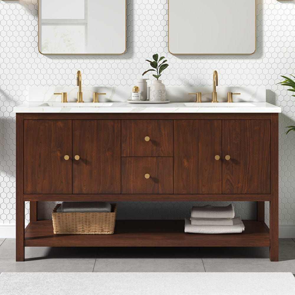 60" Somerset Vanity for Rectangular Undermount Sink