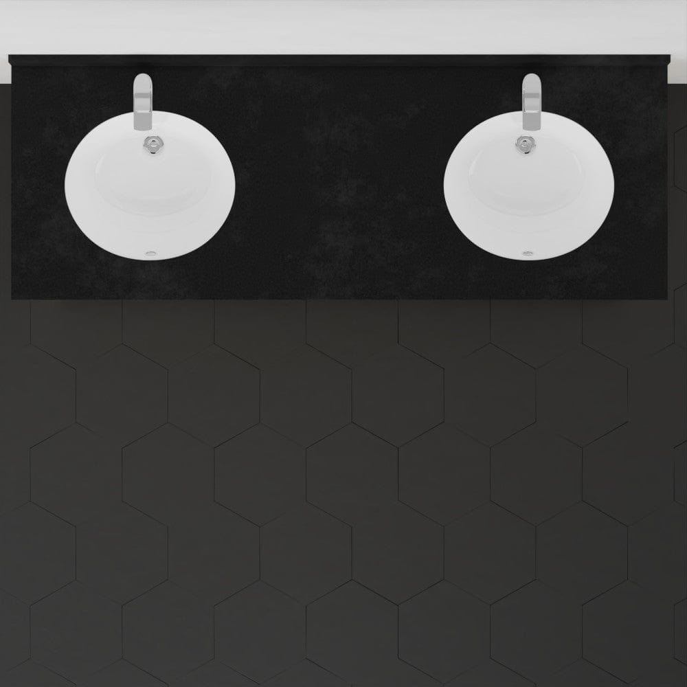 60" Unpainted Shaker Style Poplar Wood Double Vanity for Undermount Sink - 34" Height