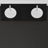 60" Unpainted Shaker Style Poplar Wood Double Vanity for Undermount Sink - 34" Height