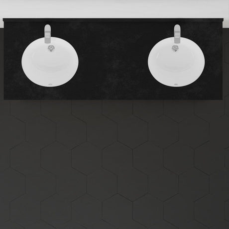 60" Unpainted Shaker Style Poplar Wood Double Vanity for Undermount Sink - 34" Height