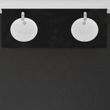 60" Vippis Unfinished Red Oak Raised Panel Double Vanity for Undermount Sinks - 34" Height