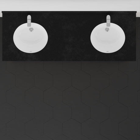 60" Vippis Unfinished Red Oak Raised Panel Double Vanity for Undermount Sinks - 34" Height