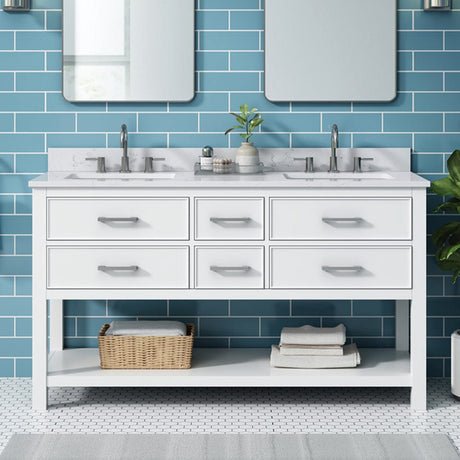 61" Brockton Vanity for Rectangular Undermount Sink