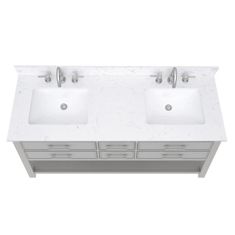 61" Brockton Vanity for Rectangular Undermount Sink
