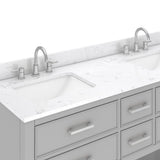 61" Brockton Vanity for Rectangular Undermount Sink