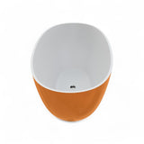 61" Denali Solid Surface Stone Resin Freestanding Bathtub - Gold Exterior