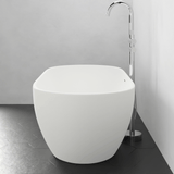 63" Algona Solid Surface Stone Resin Freestanding Bathtub