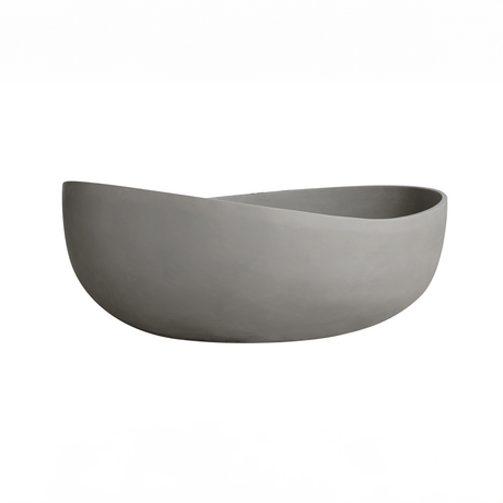 63" Antioch Concrete Double-Slipper Freestanding Tub - Smooth