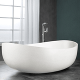 63" Antioch Concrete Double-Slipper Freestanding Tub - Smooth