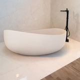 63" Antioch Concrete Double-Slipper Freestanding Tub - Smooth