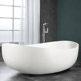 63" Antioch Concrete Double-Slipper Freestanding Tub - Smooth