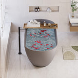 63" Boalt Solid Surface Stone Resin Freestanding Bathtub - Matte Gray Finish