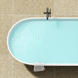 63" Sabin Solid Surface Stone Resin Freestanding Bathtub