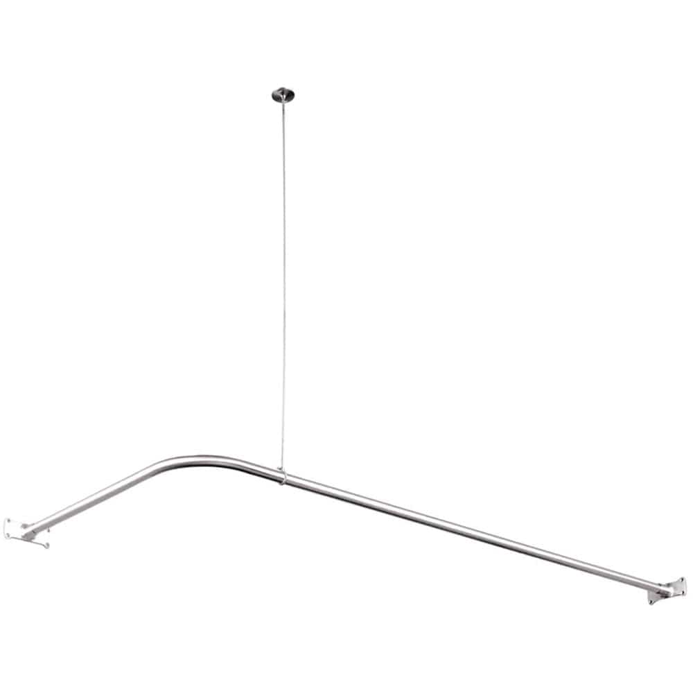 63" Thea L-Shaped Shower Rod